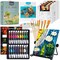 Art Painting Supplies Kit with 18 Paints, 5 Canvas Panels, 8 Brushes